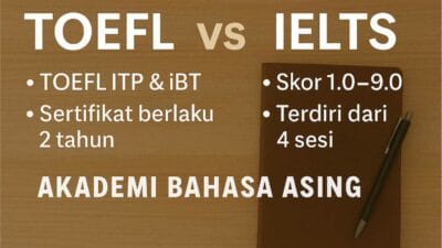 TOEFL vs IELTS – Perbandingan Lengkap Akademi Bahasa Toefl Vs Ielts Panduan Lengkap Memilih Tes Bahasa Inggris Untuk Beasiswa Studi Luar Negeri